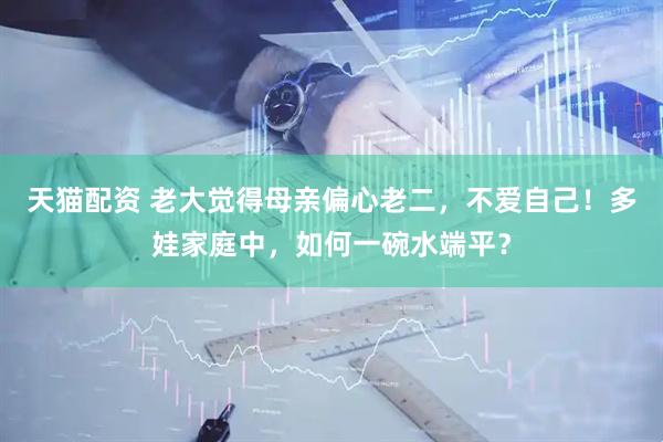 天猫配资 老大觉得母亲偏心老二，不爱自己！多娃家庭中，如何一碗水端平？